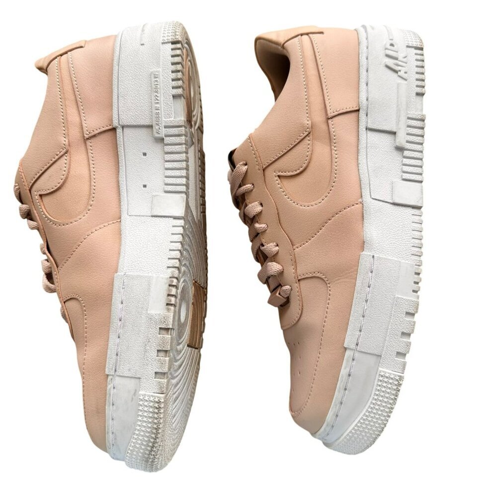 Nike Air Force 1 Pixel Athletic Lace Up Shoe‎ Womens Size 12 Pink White - Picture 6 of 12